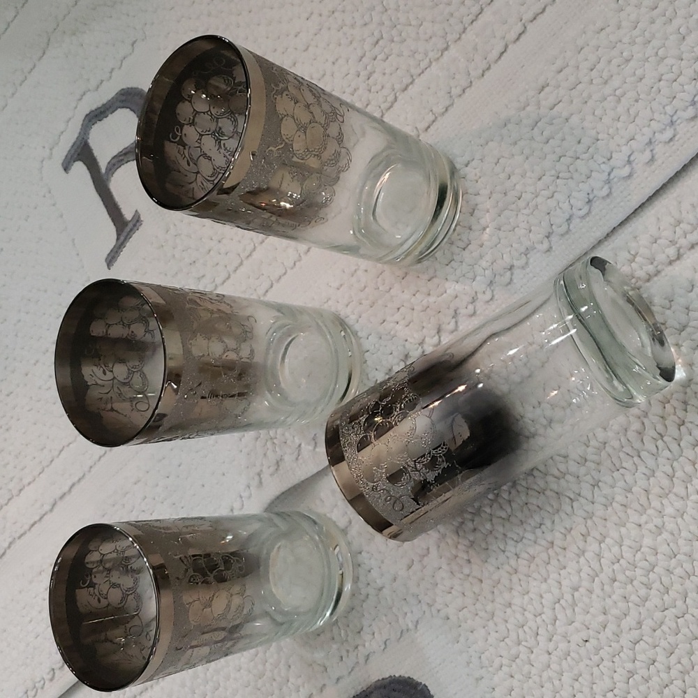 VINTAGE DOROTHY THORPE HIGHBALL GLASSES(SET OF 4)